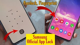 Samsung Official App Lock  Fingerprint amp Facelock same time  A50 A51 A20 A30 A10 [upl. by Acinyt]