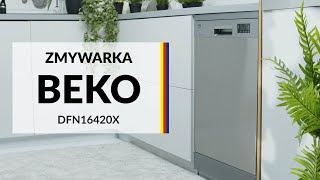 Zmywarka Beko DFN16420X – dane techniczne – RTV EURO AGD [upl. by Rechaba85]