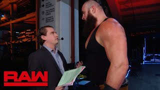 Braun Strowman hunts for Baron Corbin Raw Nov 5 2018 [upl. by Ahtebat]