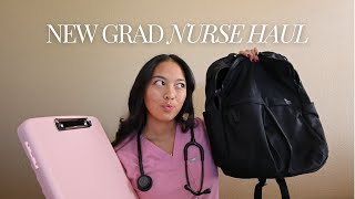 NEW GRAD NURSE HAUL  preparing for my first job [upl. by Lathrop]