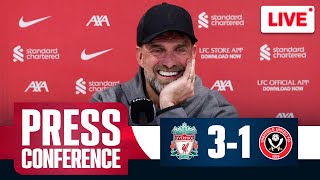 Jurgen Klopp PostMatch Press Conference LIVE  Liverpool 31 Sheffield United [upl. by Oralia]