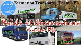 Poids et dimensions des véhicules routiers code de la route [upl. by Turnbull]