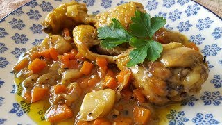 Pollo al champagne  receta paso a paso  Cocina con Rock [upl. by Anoi136]