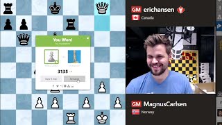 Magnus Carlsen crushes Eric Hansen [upl. by Aihsenrad]