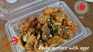 EP100 Todays Menu  Fried oysters with eggs and Pad Thai [upl. by Anirrehs708]