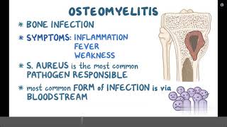 Osteomyelitis  Causes Symptoms Diagnosis amp Treatment Pathology [upl. by Muire]