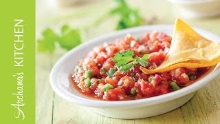 Spicy Mexican Salsa Recipe by Archanas Kitchen [upl. by Odnalor]