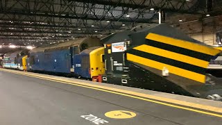 TWO CLASS 37s With Independent SNOWPLOUGHS At Carlisle DRS 37422 amp 37425  17124 [upl. by Dnar551]