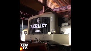 Le Berliet T100 lun des plus grands camions au monde est arrivé à Paris [upl. by Aisat632]