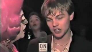 Leonardo DiCaprio interview at Basketball Diaries Premiere [upl. by Eded]