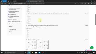 NPTEL Numerical Methods Week1 Assignment 1 Solution July 2024 [upl. by Enaej]