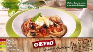 GEFROs Spaghetti Bolognese  GEFRO Rezepte [upl. by Devonne262]