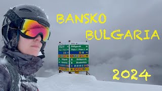 Skiing in Bansko Bulgaria 2024  Skiing on all slopes [upl. by Assilaj]