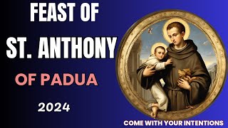 FEAST OF SAINT ANTHONY OF PADUA 2024  Saint Anthony the Wonder worker feast day 2024 [upl. by Notpmah639]