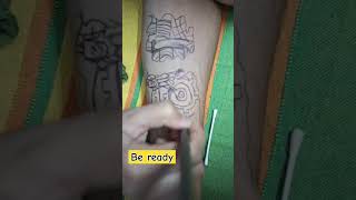 Be ready💯💯shortstrending viraltattoowriterstattoo tattoartisttattooist temporarytattooartist [upl. by Ikkin119]