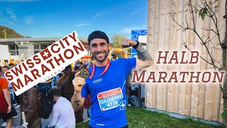 SwissCity Halbmarathon Luzern–Überraschender Startplatz  VLOG [upl. by Edda]