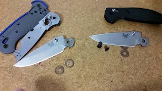 Benchmade Mini Grip Dyed G10 Blade Swap Reassembly Tutorial [upl. by Enerual356]