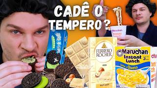 PROVANDO COMIDAS IMPORTADASBARRA DE CHOCOLATE FERRERO ROCHER CUP NOODLES ESTRANHO E OREO DIFERENTE [upl. by Llewkcor907]