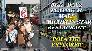 BANGKOK VLOG Platinum Mall  Michelin Restaurants [upl. by Adnamaa]