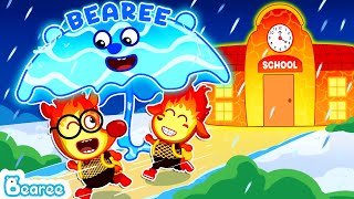 Water Bearee Turns Into Umbrella to Help Fire Friends  Friendship Kids Stories  Bearee Kids Show [upl. by Humfrid594]