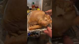 dry turkey skin  crispy turkey skin smokedturkey thanksgivingturkey howtobbqright [upl. by Alekahs]