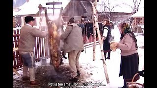 TĂIEREA ȘI POMANA PORCULUI BUCOVINA  ENGLISH SUB  Traditional ”Pig slaughter” ”Pomana” Christmas [upl. by Ahsetel192]