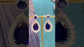 The Louvre reappears the royal blue drop earrings on the newgaonas jewelry [upl. by Siroled262]