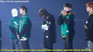 Legendado PTBR 161112 Jungkook se emociona ao ouvir Taehyung falar sobre sua avó BTS 3rd Muster [upl. by Sophia]