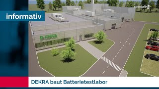 DEKRA baut Batterietestlabor  Testzentrum Klettwitz wächst  Zuhause in Brandenburg [upl. by Ytok]