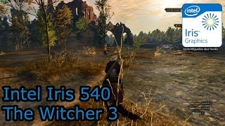 Intel Iris 540 Gaming  The Witcher 3  MacBook Pro 2016 i56260U NUC6i5SYH Iris 550 [upl. by Hgielanna]