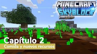 MINECRAFT SKYBLOCK▕▏Cap 2  Comida y nuevos recursos [upl. by Winne]