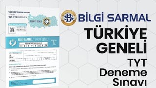 2023 BİLGİ SARMALI TÜRKİYE GENELİ TYT DENEME SINAVI CEVAP ANAHTARI AÇIKLANDI [upl. by Hintze116]