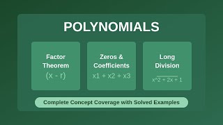 Mastering Polynomials  Factor Theorem Zeros amp Long Division Made Simple [upl. by Artied905]