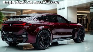 2025 BMW X8 Red Maroon  The Ultimate Luxury SUV With Power and Prestige [upl. by Alatea689]