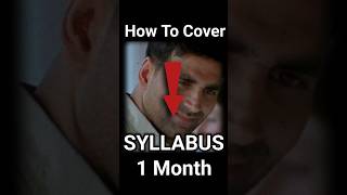 Cover Your Syllabus in 1 Month  shorts short [upl. by Aicilegna707]