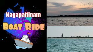 Boat Ride  Nagapattinam Tourist Places  Nagai Beach shorts [upl. by Hcurob950]