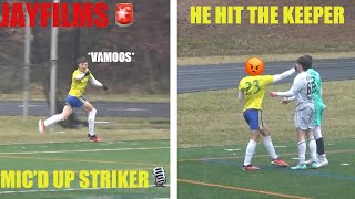 COMMITED D1 STRIKER FIGHTS KEEPER MICD UP  SOCCER HIGHLIGHTS [upl. by Akir]