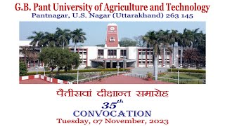 35th Convocation of GB Pant University of Agriculture ampTechnology  presidentofindia [upl. by Haelak]