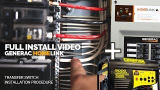 How I Installed the Generac Generator Transfer Switch  Full Install  Home Link [upl. by Brick]