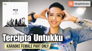 Tercipta Untukku  Ungu Rossa Karaoke Female Part Only [upl. by Archie495]