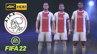 FIFA 22 PS5  AJAX  Game Faces  4K 60FPS HDR Gameplay [upl. by Elik]