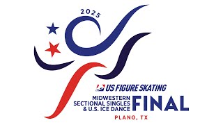 Novice Women Short Program  2025 Midwestern Sectional Singles Final [upl. by Enialb713]