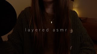 ASMR Layered Sounds Rainy Night for Deep Sleep No Talking Face Brushing 3 Hours [upl. by Labana445]