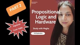 Class 11  Propositional Logic and Hardware  Drawing Conclusion Syllogism [upl. by Ochs]