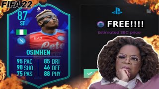 POTM OSIMHEN IS THE BEST SBC EVER [upl. by Yruy47]