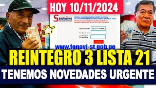 REINTEGRO 3 LISTA 21 FONAVI LO ÚLTIMO TENEMOS NOTICIAS HERMANOS FONAVISTAS  SE APROBÓ NUEVO GRUPO [upl. by Perlman]