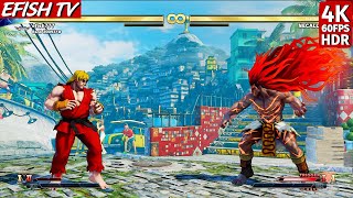 Ken vs Necalli Hardest AI  Street Fighter V [upl. by Ekul]