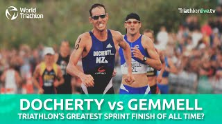 One of the greatest triathlon sprint finishes ever [upl. by Innattirb]