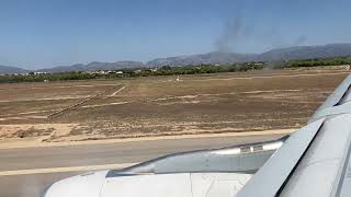 Jet2com A330200 GVYGL Takeoff from Palma De Mallorca [upl. by Lanfri]