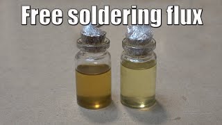 DIY Home made liquid soldering rosin flux from pine resin [upl. by Intyre]